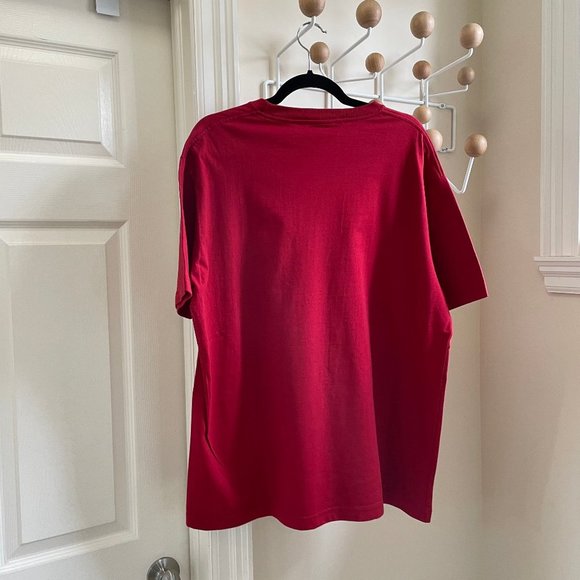 TOMMY Hilfiger Y2K Red T-Shirt Mens Large - Picture 4 of 7